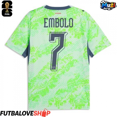 Dres Švajčiarsko Breel Embolo #7 Preč MS 2026 Krátky Rukáv